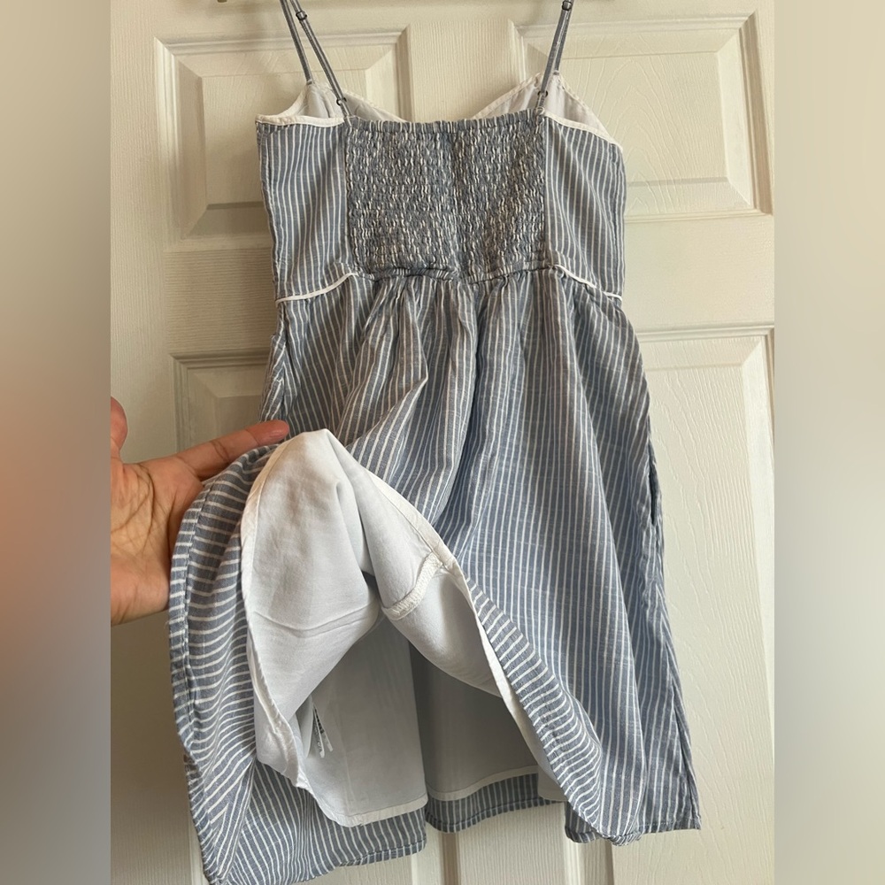 Abercrombie & Fitch Blue and White Striped Dress - Picture 3 of 8